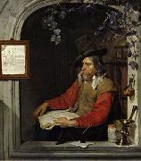 Gabriel Metsu The Apothecary or The Chemist. France oil painting artist